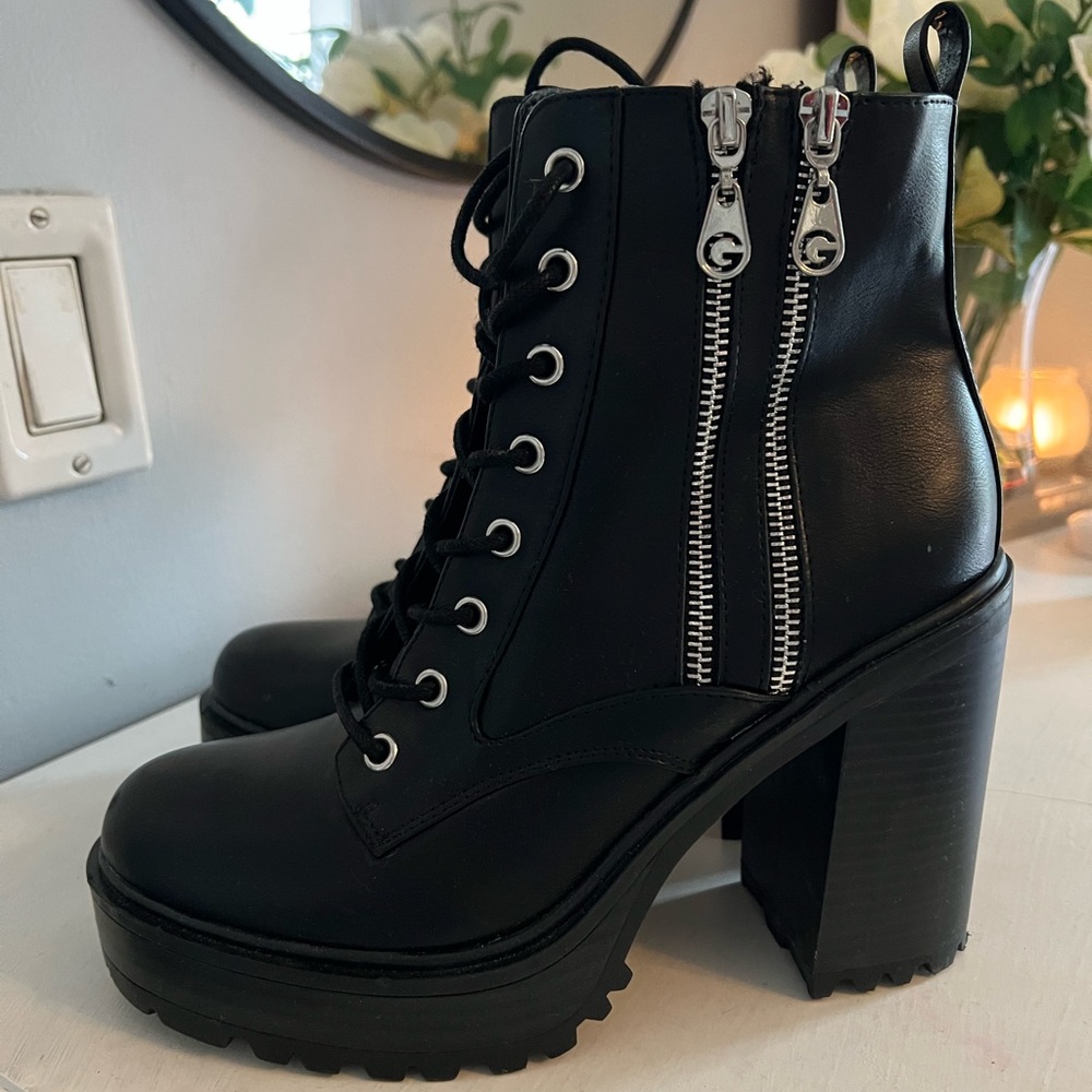 Thick heel boots